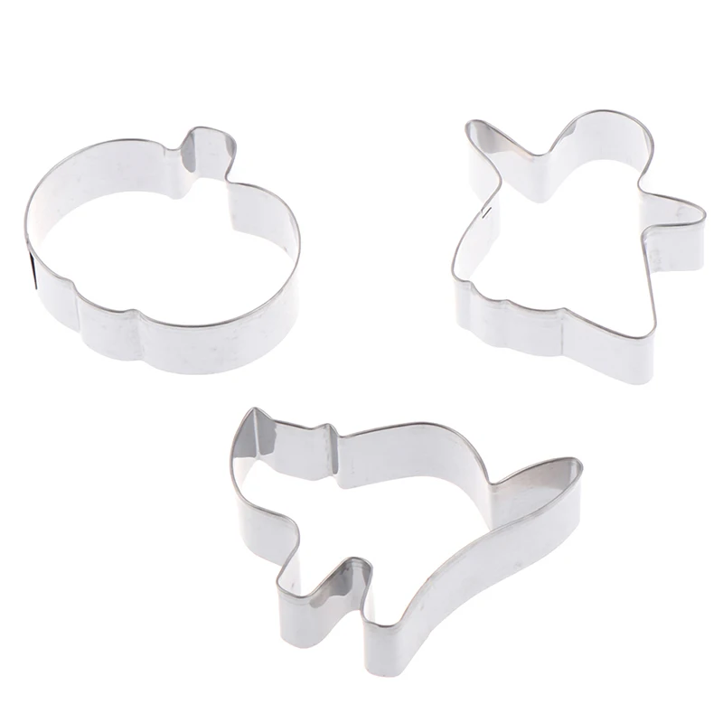 3 шт./компл. резак для печенья в форме кошки на Хэллоуин из алюминиевого