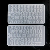 letter number silicone mold diy pendant resin jewelry making tools resin epoxy mold for keychain earring jewelry handmade crafts