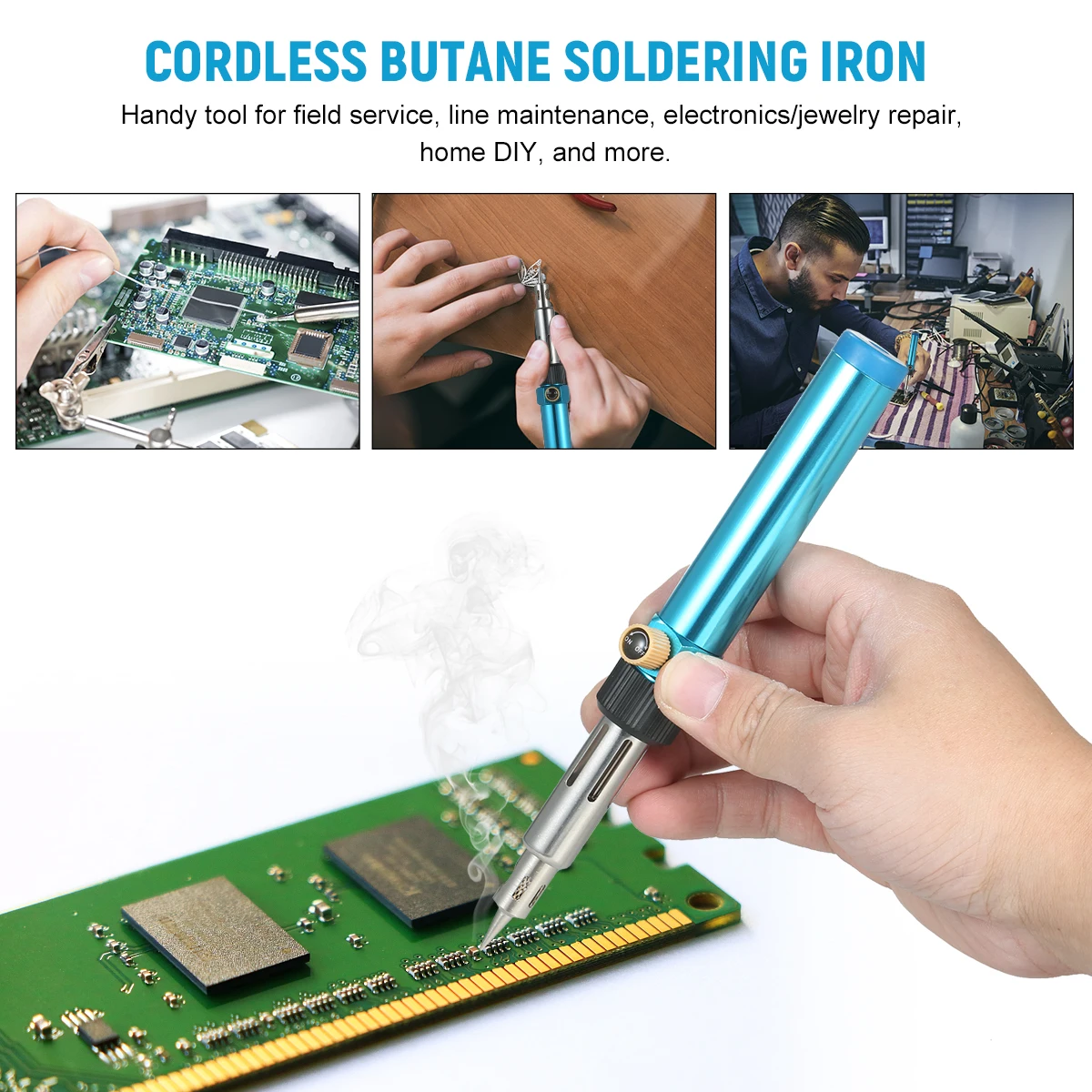 Газовый паяльник Бутановый Сварочная горелка Инструмент с регулируемым