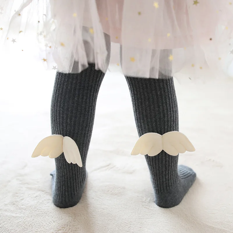

Baby Children's Pantyhose New Fashion Cute Girls Angel Wings Bottoming Princess Socks Baby Soft Spring Autumn New Bottoming 0-4