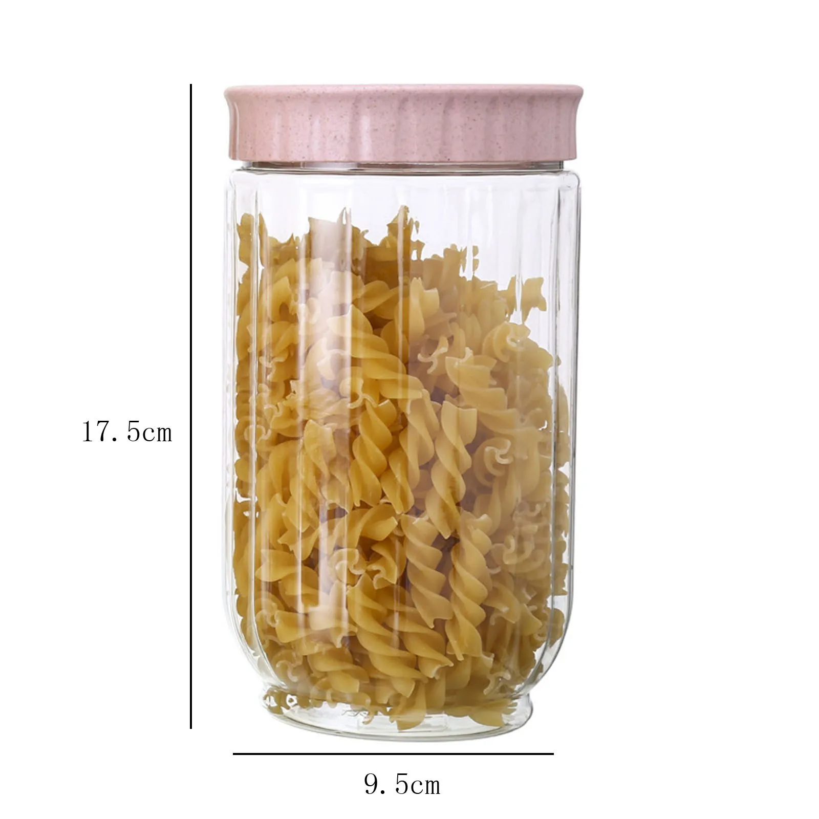 

Simple Multicolor Storage Jars Kitchen Grains Snacks Sealed Jar Plastic Transparent Household Storage Tank Keeping Dry #1