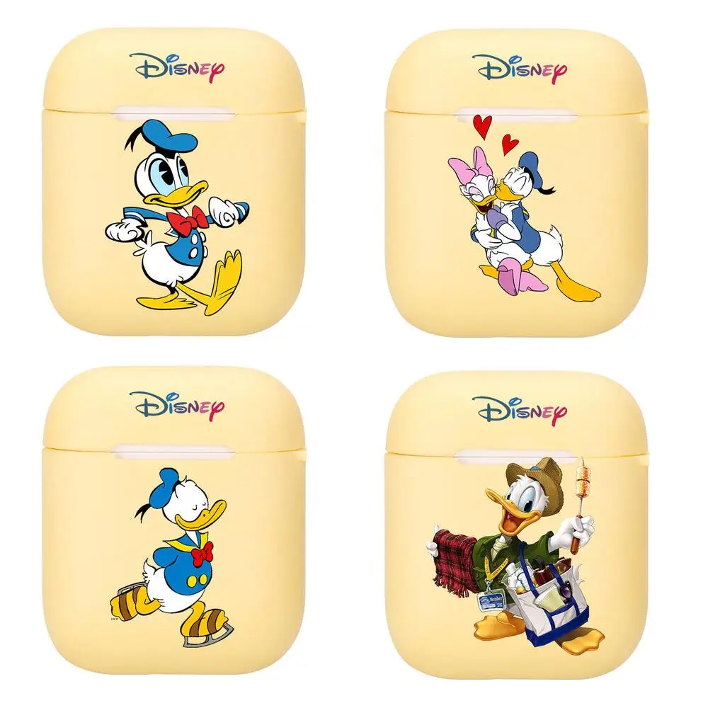 

Силиконовый чехол «Дональд Дак» для Apple Airpods 1/2, защитный чехол для наушников, чехол для наушников, защитный чехол для Apple