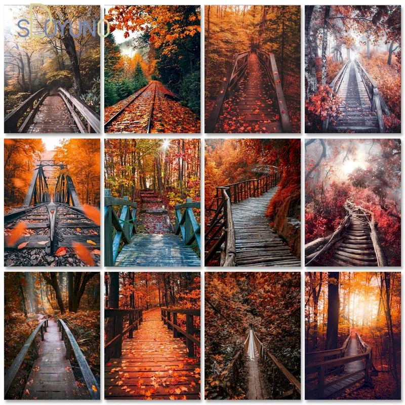 Набор для рисования по номерам на холсте кленовое дерево