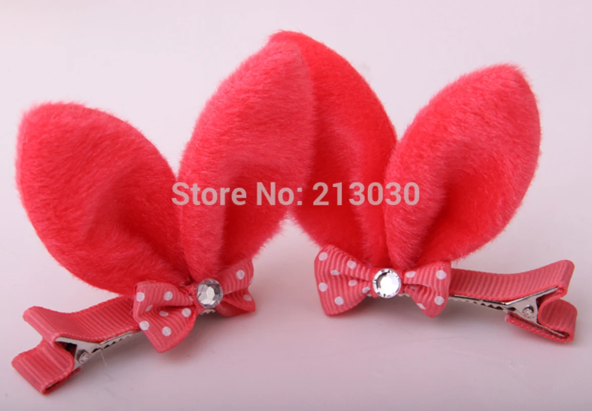 Модные заколки кошачьи ушки корейские милые заячьи для волос ленточные узлы