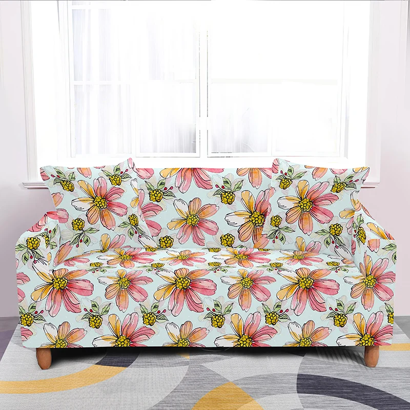 

Printing Sofa Cover 1 2 3 4 Seater Slip Couch Stretch Elastic Fabric Protector