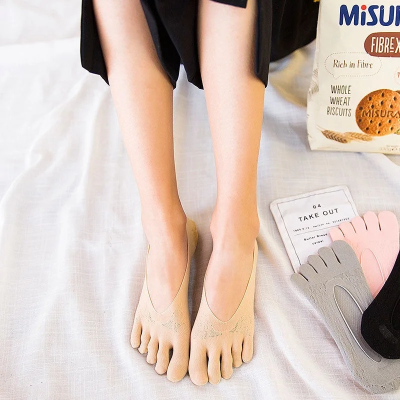 Носки женские летние из дышащего нейлона 6 цветов|Носки-следки| |