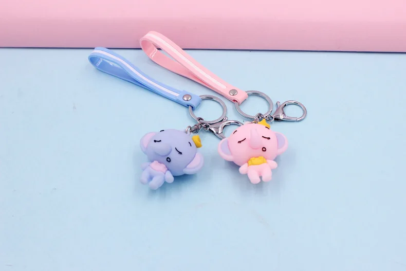 

Decoration Keyring Cute Couple Diy Dumbo Doll Keychain Female School Pendant Creative Key Chains Bag