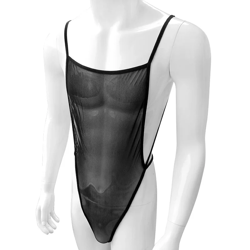 Мужские сетчатые марлевые сексуальные прозрачные Горячие Шейперы боди мужские