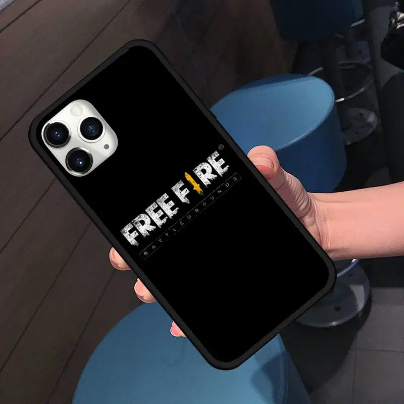 

free fire PUBG GAME GUN Phone Case for iPhone 11 12 pro XS MAX 8 7 6 6S Plus X 5S SE 2020 XR shell cover funda