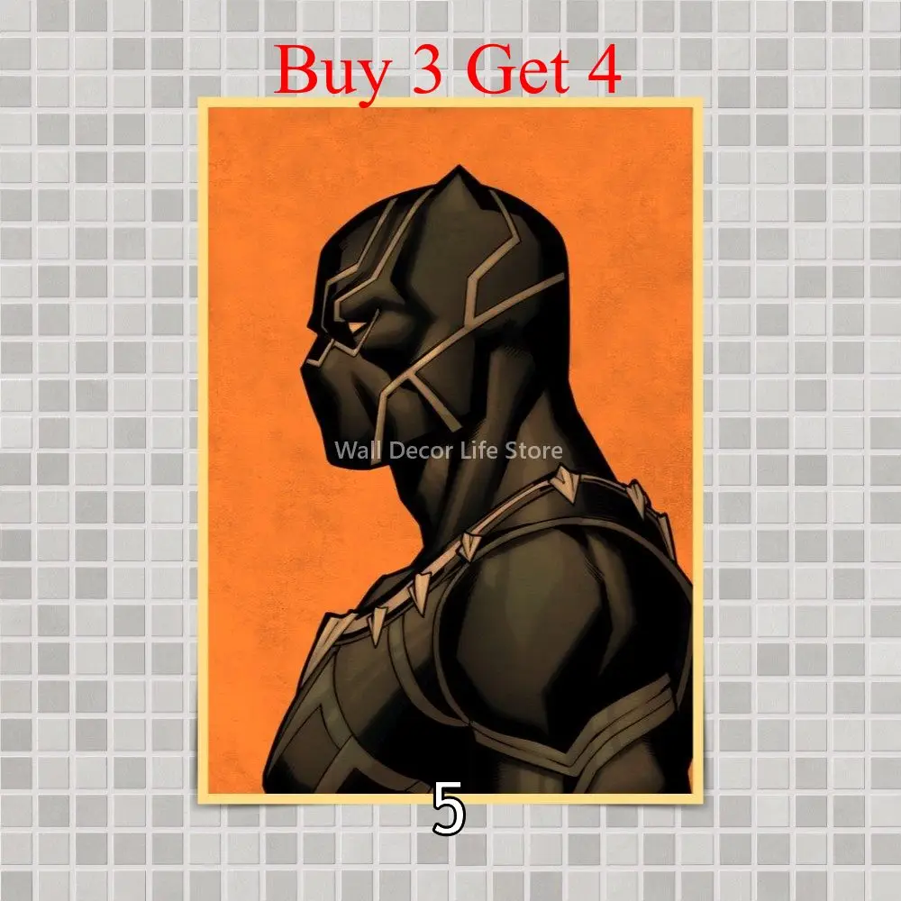 Плакат с черной пантерой настенные наклейки для дома комнаты бара Декор