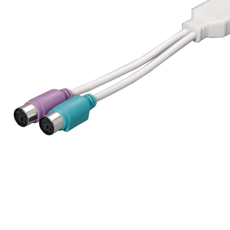 Заводская распродажа! Адаптер USB Female для PS2 PS/2 Male конвертер клавиатуры и мыши 1