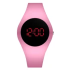 Новинка! Розовые повседневные женские часы, светодиодные цифровые спортивные мужские часы, силиконовые часы для пары, цифровые часы, мужские часы