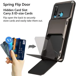 For Huawei P30 Lite Case P30 Pro P Smart 2019 Case Wallet 5 Cards Pocket Card Slot Cover For Huawei  in India