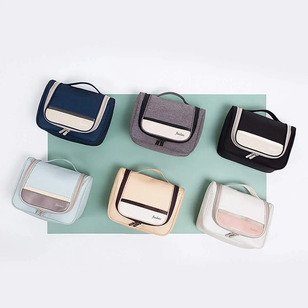 

Women Makeup Bags Travel Cosmetic Bag Toiletries Organizer Polyester Storage Neceser Hanging Bathroom Wash Bath Bag Make Up Bag