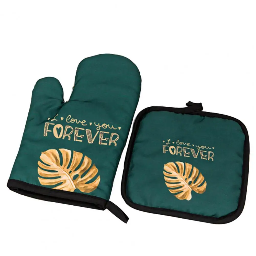 

2 шт./компл. Nordic Стиль хлопок Прихватки барбекю перчатки рукавицы с крючками Прихватки медицинские перчатки/нескользящая основа