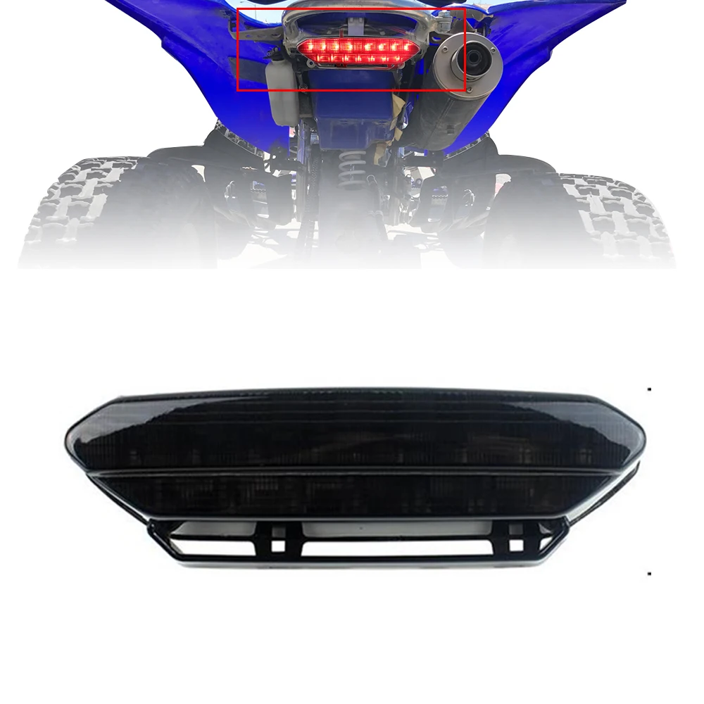 1 x Дым светодиодный задний фонарь стоп-сигнал в сборе для YAMAHA YFZ 450 2006 2007 2008 2009 |