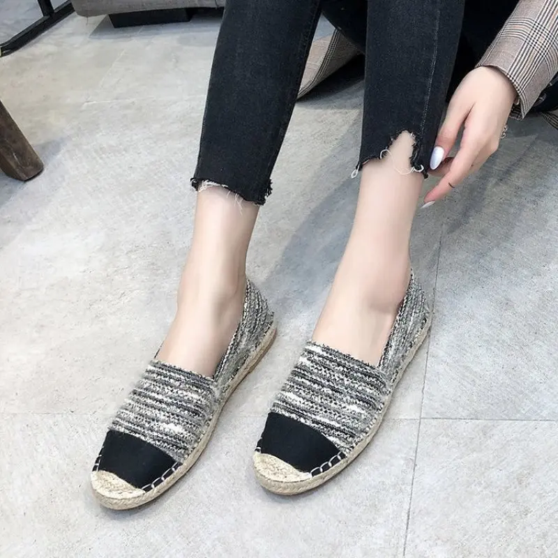 Эспадрильи фирменный дизайн сезон весна Новая женская обувь в рыбацком стиле