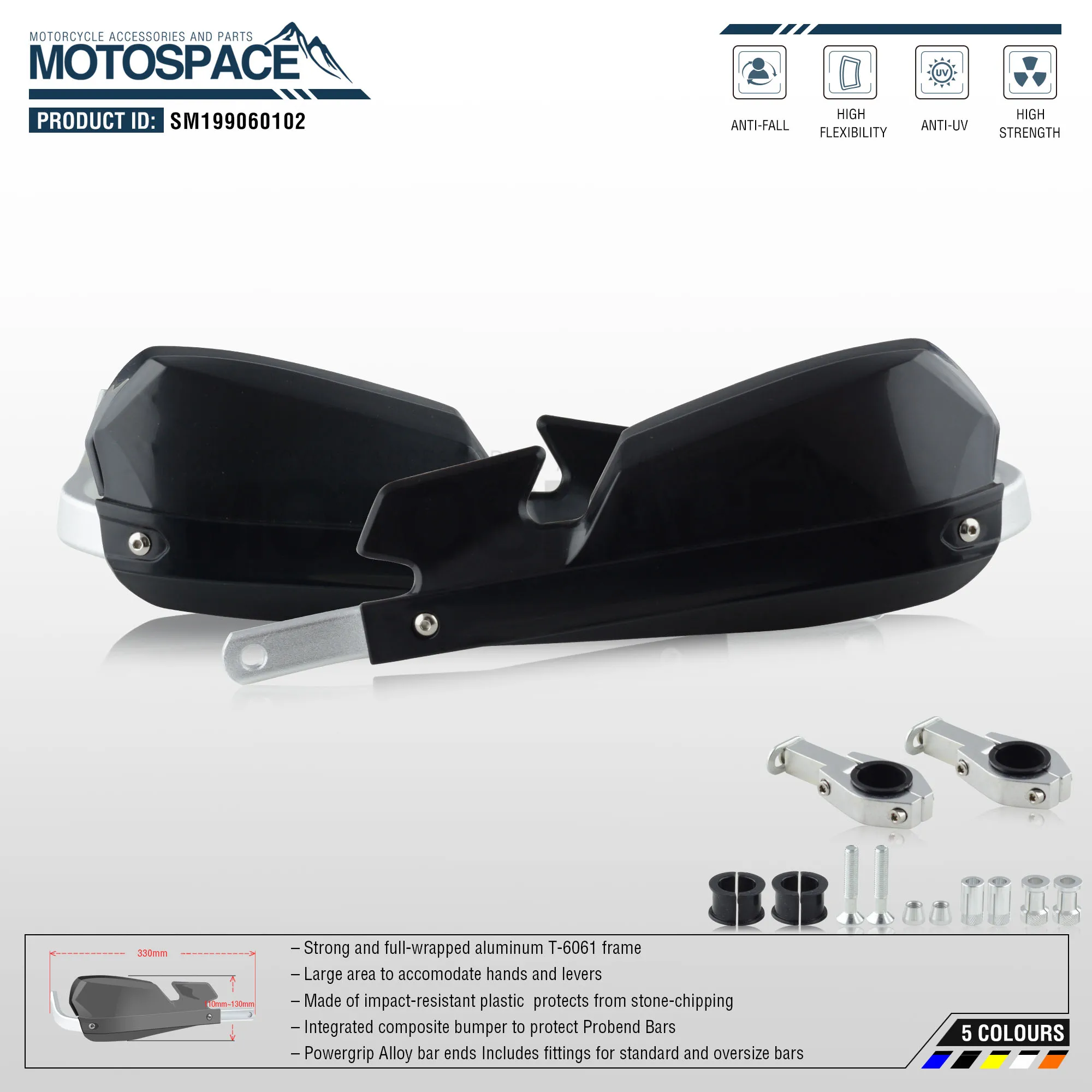 Spacemotors PZ Motech рукавицы для мотоциклов подходят 7/8 &quot22 мм Handlebar1 1/8 28 толстая штанга CR