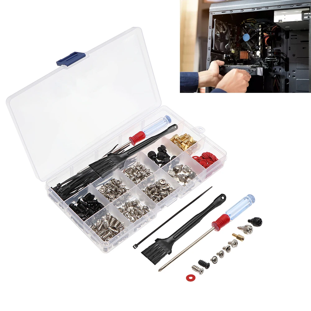 

362pcs Laptop Repair Kit Replacement Part Separate Compartments PC Case Computer Screws Set CD-ROM Notebook Parts