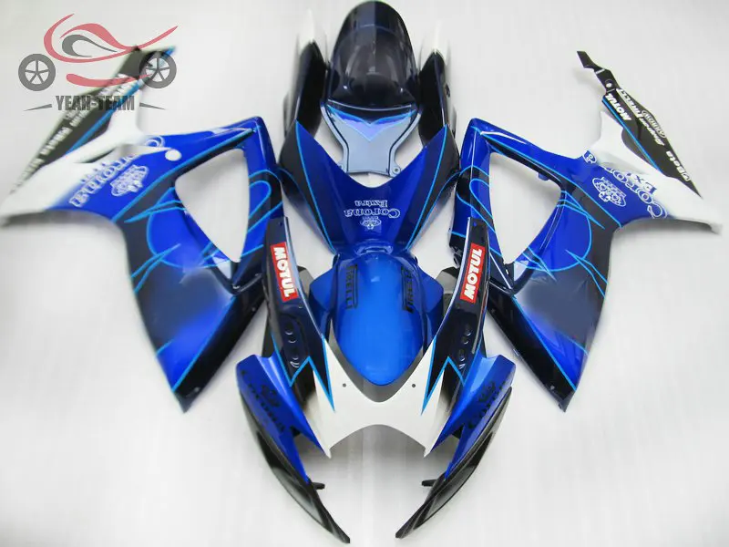 Высококачественный обтекатель под давлением для SUZUKI K6 GSXR750 600 2006 2007 Синий Корона