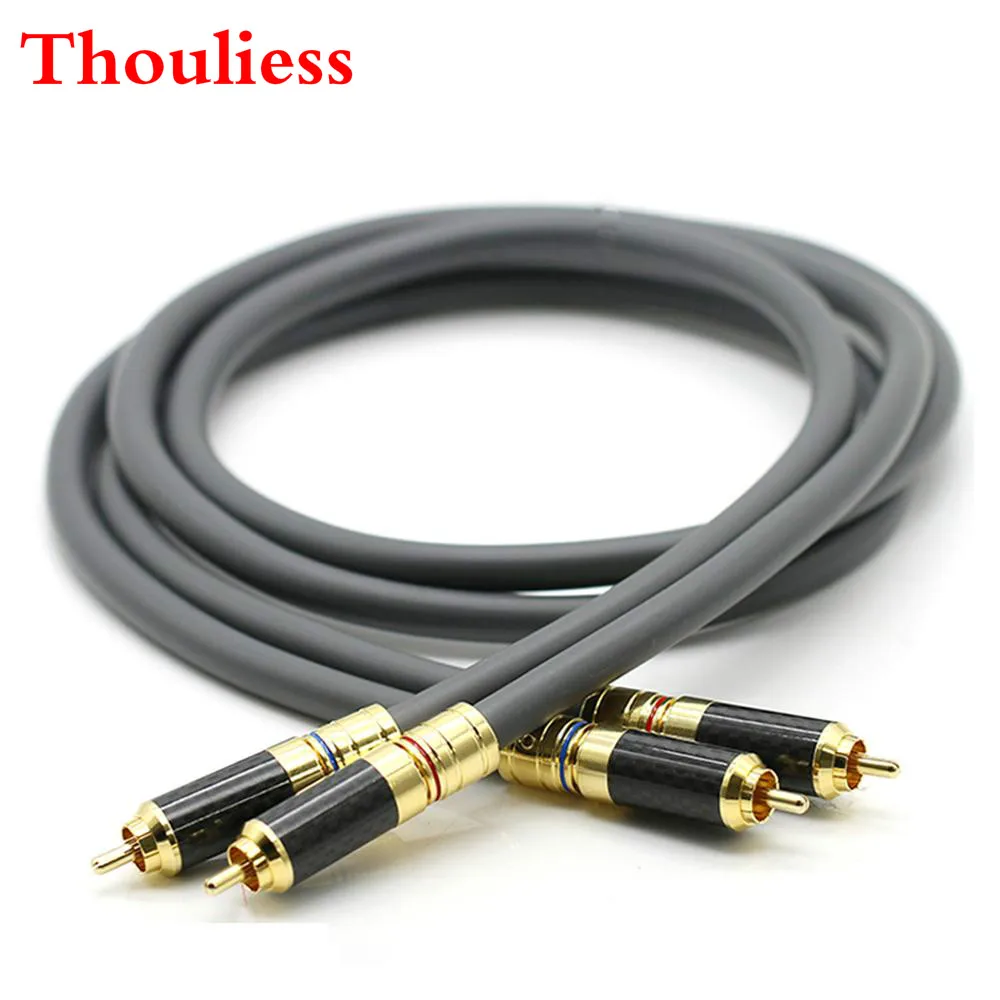 Thouliess HIFI M850SW сигнал Cabel Hi-end одинарный Кристальный медный аудио корд провод RCA Соединительный аудио кабель
