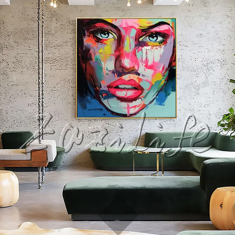 Палитра ножей для портретной фотосъемки с изображением девушки картина маслом