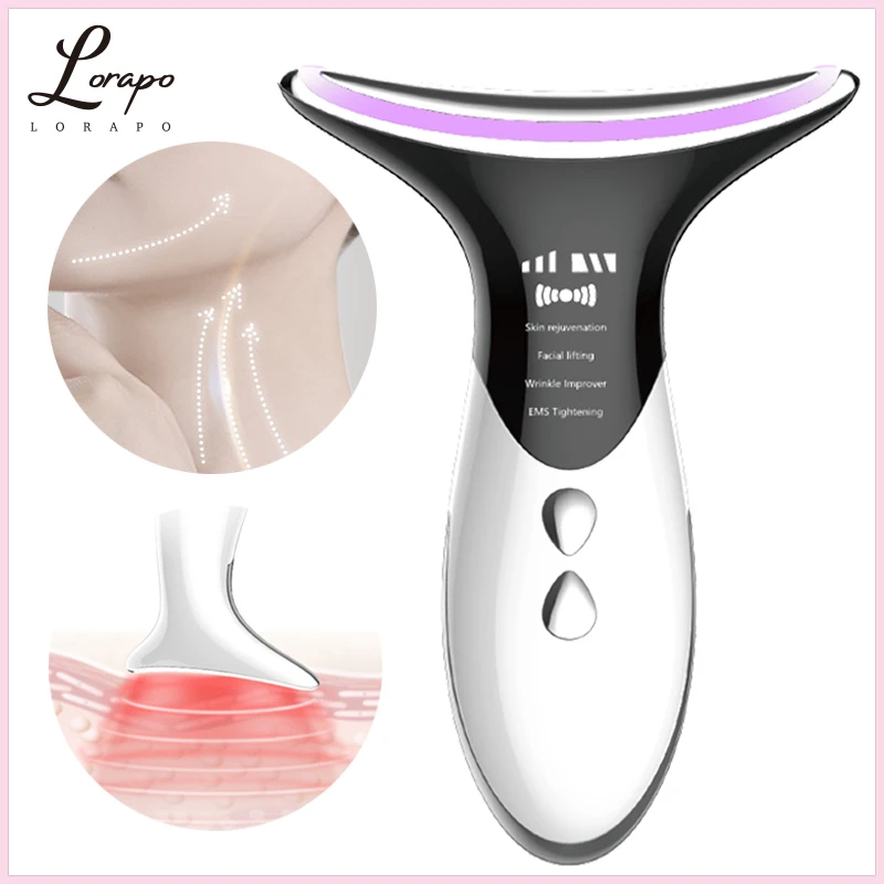 

Neck Beauty Device Removal Double Chin Neck Device LED Photon Therapy Anti-wrinkle Neck Care Facial Lifting Vibration Massager