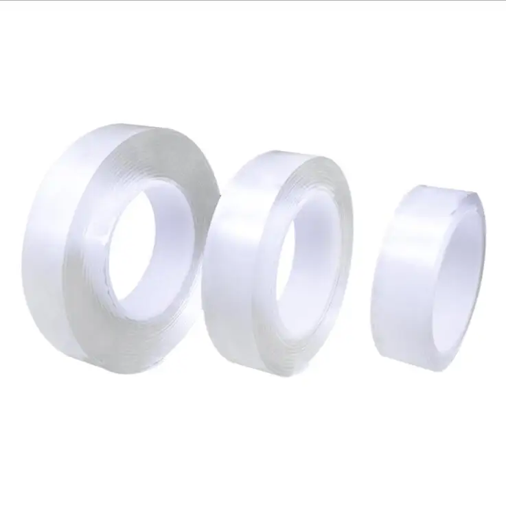 

Reusable Transparent Magic Nano Tape Washable Double-Sided Tape Adhesive Nano-No Trace Paste Removable Glue Cleanable Household