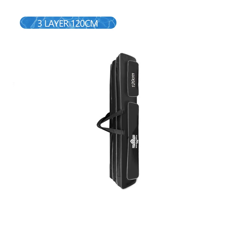 3 Layer 120cm Утолщенная уличная 2/3 слойная сумка для рыбалки, водонепроницаемая сумка для рыболовных снастей, сумка для удочки, сумки для хранения, для ловли карпа, XA140G - Цвет: 3 Layer 120cm