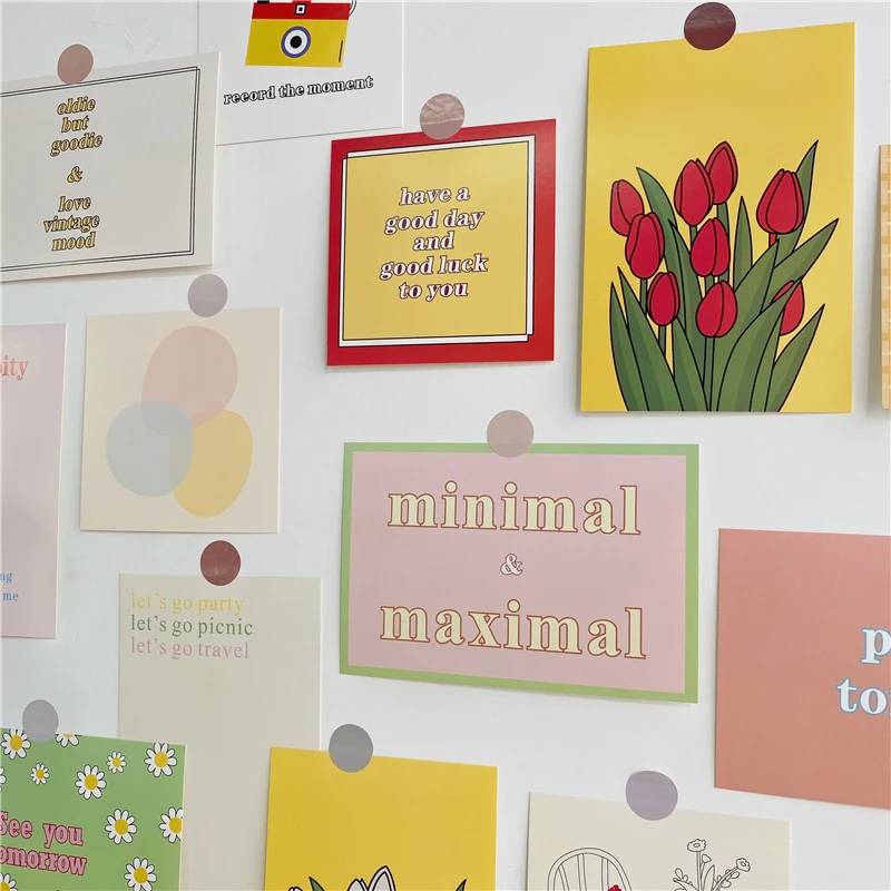 13 листов Тюльпан цветочная серия декоративный набор открыток корейский сделай