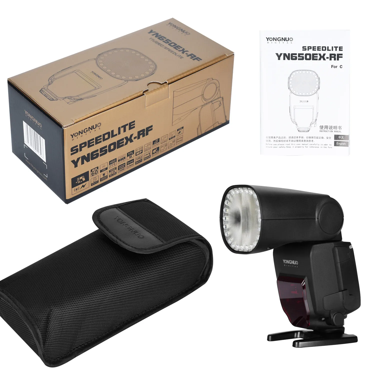 Беспроводная вспышка Yongnuo YN650EX-RF Speedlite 24 шт. светодиодные лампы TTL HSS Master Slave