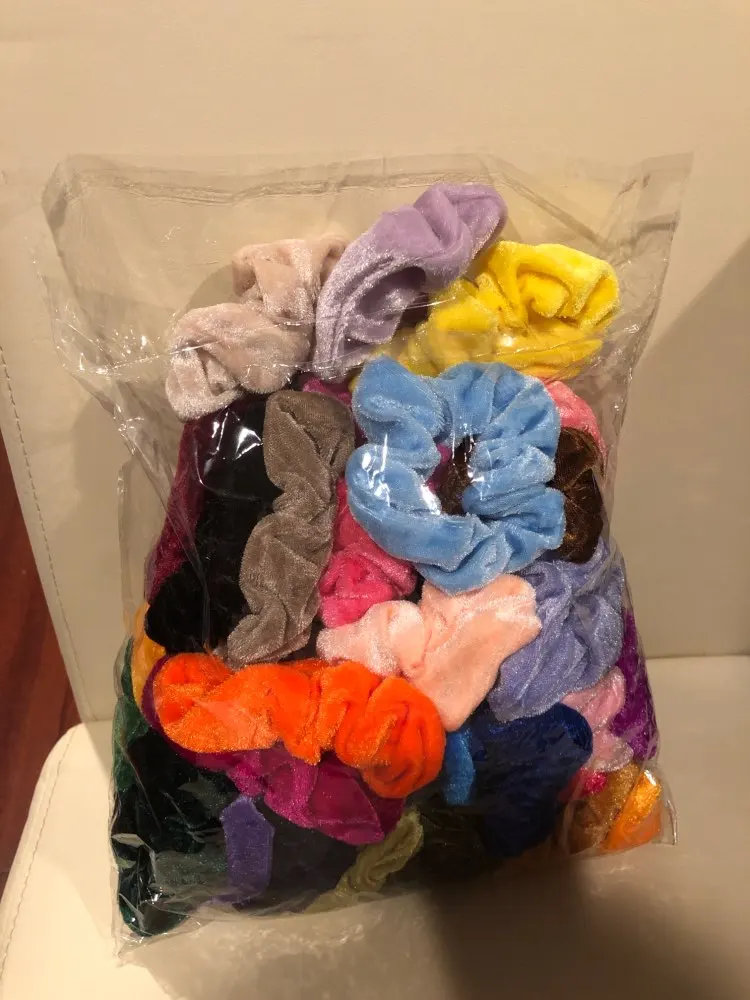 Женские резинки для волос эластичные бархатные в винтажном стиле 21 шт.| |