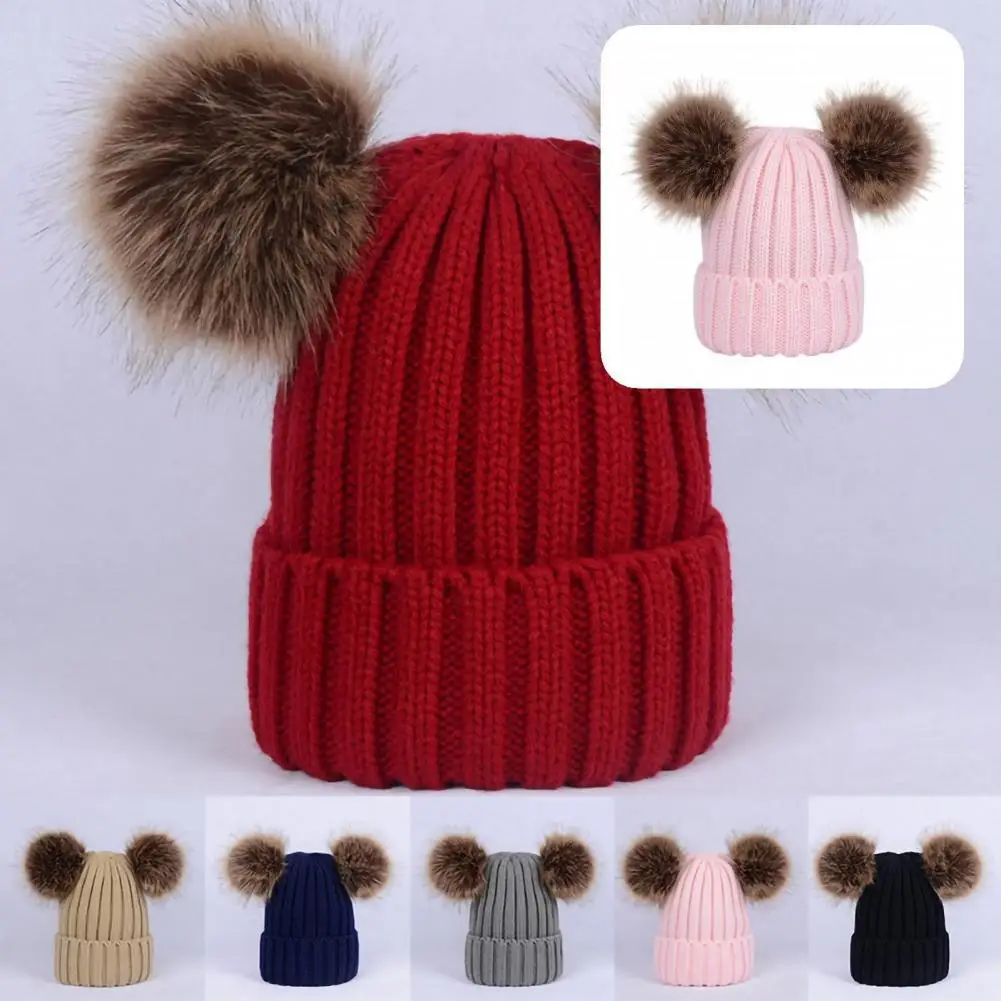 

Lovely Popular Pure Color Knitting Hat Headwear Hat Knitted for Daily Life