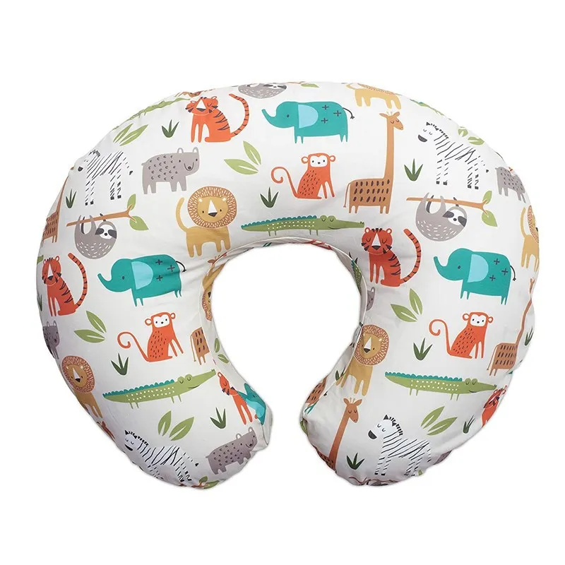 

Baby U-shaped Breast-feeding Pillow Cover Multi-functional Detach Printing Pillow Cover Breast-feeding Detach and Wash