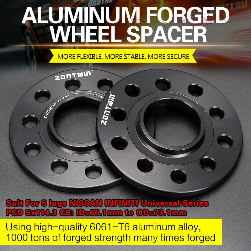 Переходник для колесных дисков INFINITI T-FORGE 5 5-114.3 от 66.1 до 73.1 алюминивый ЧПУ