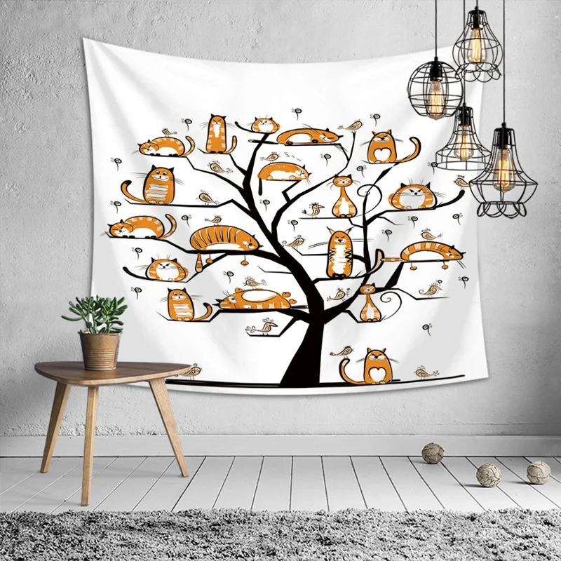 Белый черный солнце луна мандала гобелен настенный небесный хиппи настенные