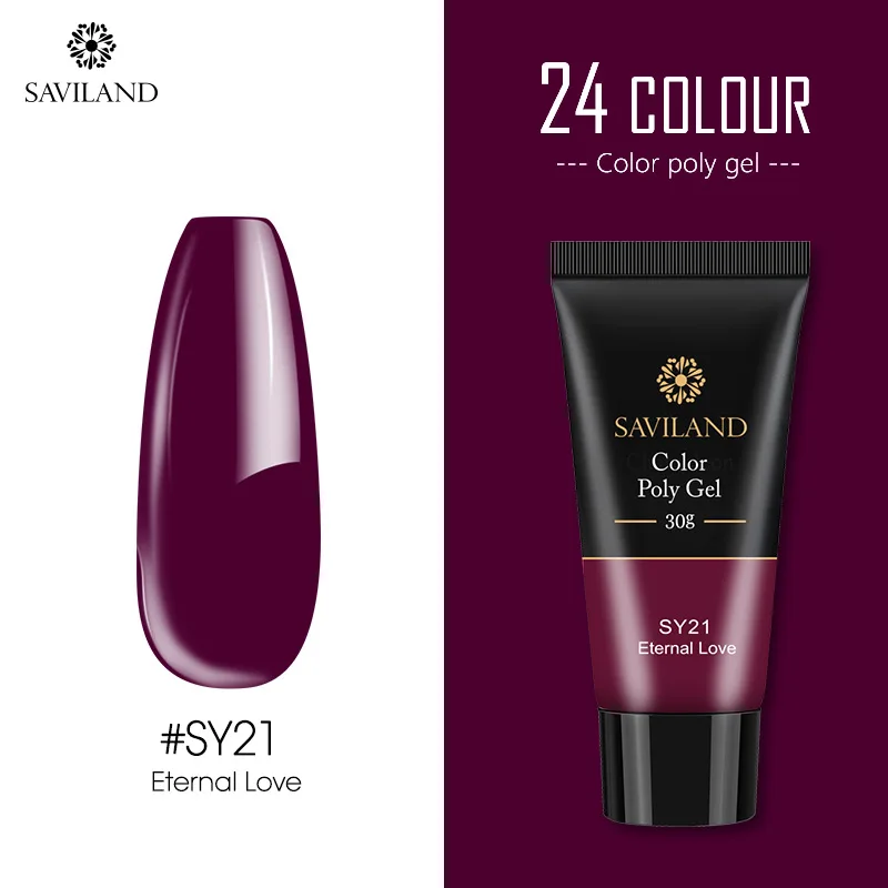30ml SY21 SAVILAND Блестящий полигель 30 мл 15 мл Блестящий блестящий гель камуфляж УФ-гель для наращивания ногтей полноцветный дизайн - Цвет: 30ml SY21