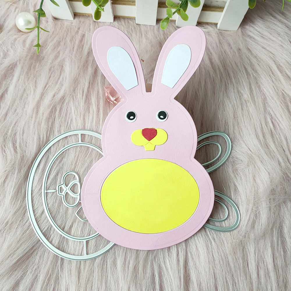 

New Rabbit metal cutting die mould scrapbook decoration embossed photo album decoration card making DIY handicrafts
