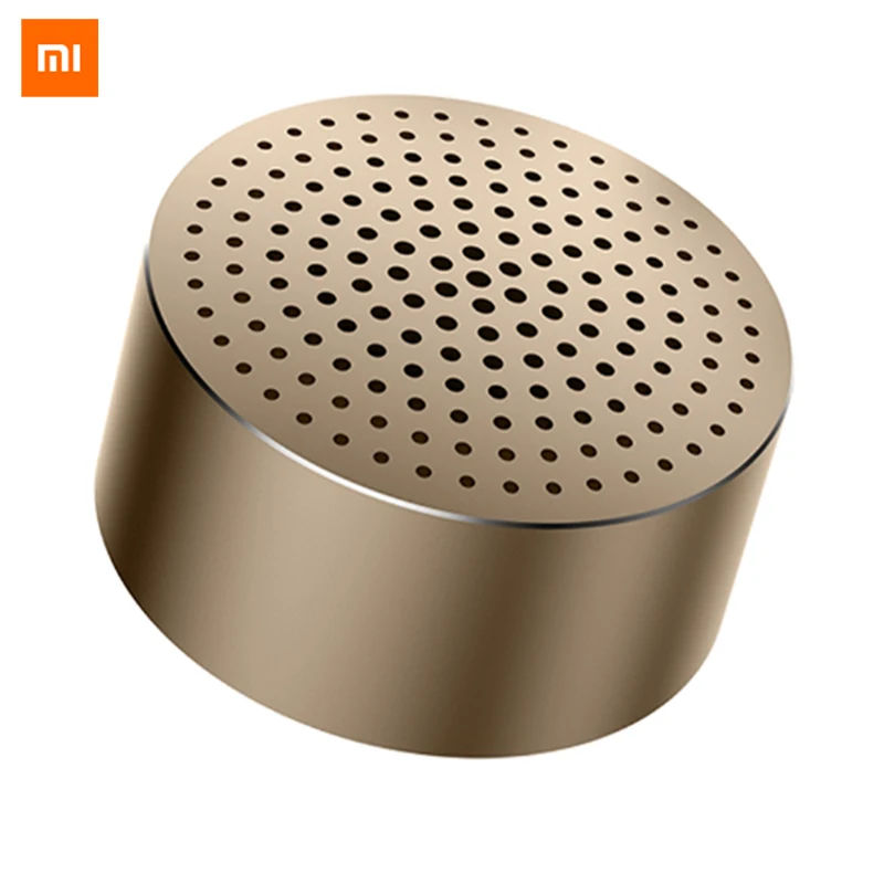 Xiaomi Мини стерео Bluetooth портативный динамик с микрофоном Водонепроницаемая беспроводная гарнитура Bluetooth Mp3 музыкальный плеер динамик - Цвет: Gold
