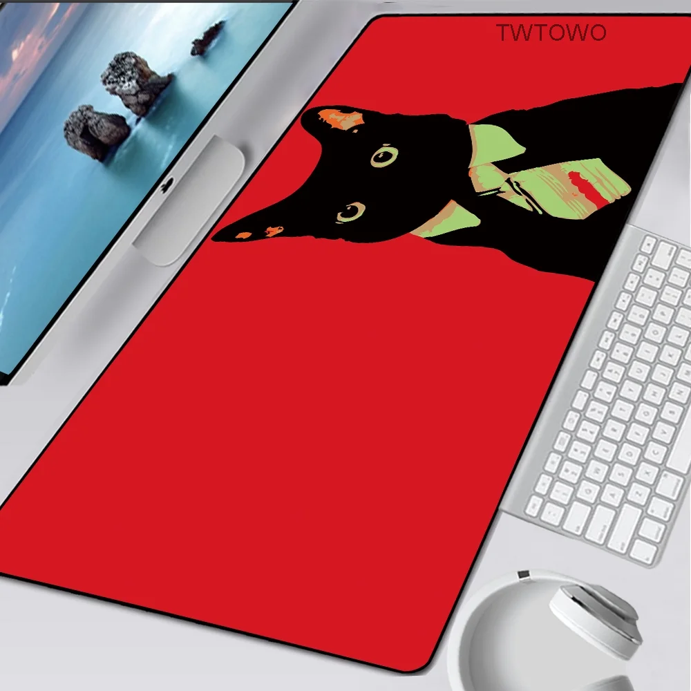 xxl mouse pad cat gaming anti slip laptop pc mice pad mat lion mousepad rubber cute desk keyboard mouse mat computer accessories free global shipping