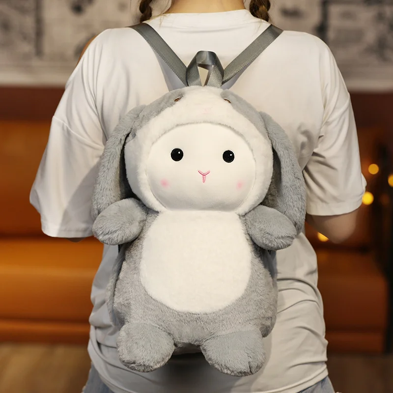 

Детский рюкзак с объемными животными, милые плюшевые рюкзаки, сумка на плечо для кукол для детей и взрослых, маленькая пушистая сумка с муль...