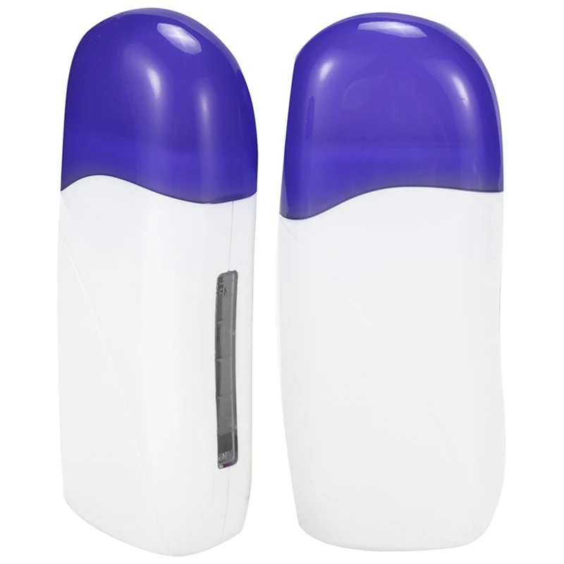 

Double Depilatory Wax Heater Hot Body Hair Removal Roll on Depilation Waxing Machine Salon Beauty with Heater Base UK Plug