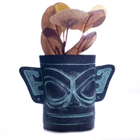 retro resin vase plant succulent flower pots pen holder ashtray dresser makeup brush bucket home decor souvenir ornaments crafts