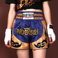 new style men women kids muay thai trunks boxing sanda shorts competition training embroidery mma mixed fighting match shorts