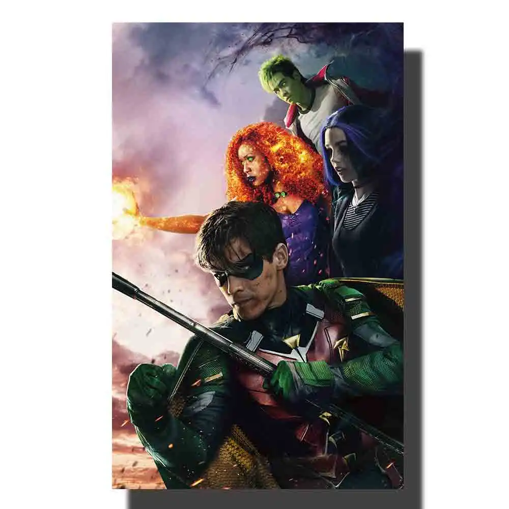 M460 Titans Comics Nightwing TV Series заказной тканевый Плакат Печать художественные настенные