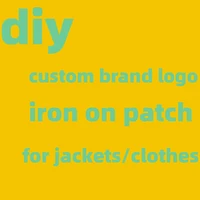 logo brand custom patches thermal stickers on clothes iron on transfers for clothing thermoadhesive patch diy heat applique