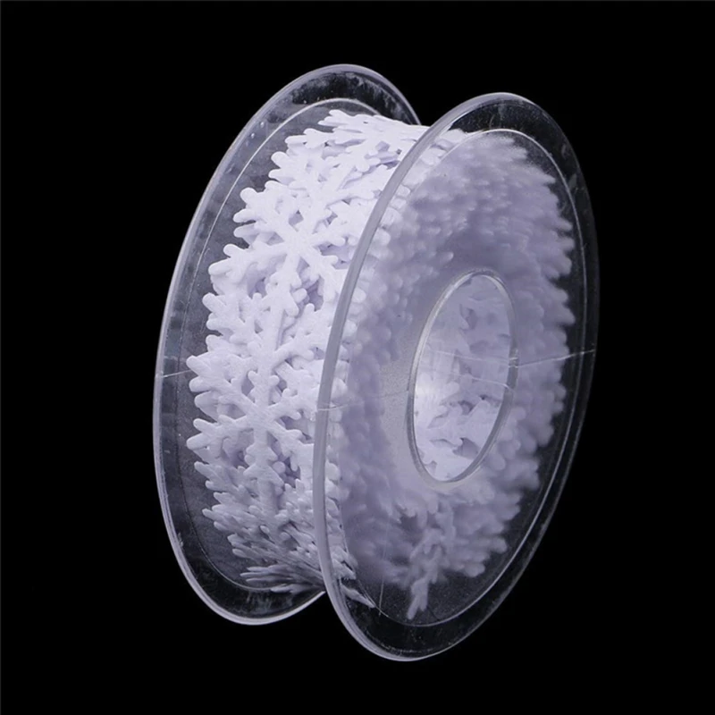 

Christmas 5m Polyester Decoration Ribbon Snowflake Pattern Festive Party Supplies Christmas ribbon