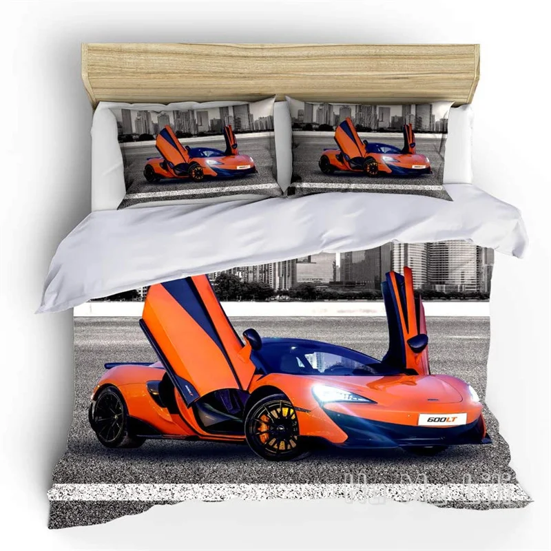 

Kids Sports Car By Ho Me Lili Duvet Cover Race Bedding Sets With Pillowcases For Teens Boys Girls Bedroom Decor No Comforter