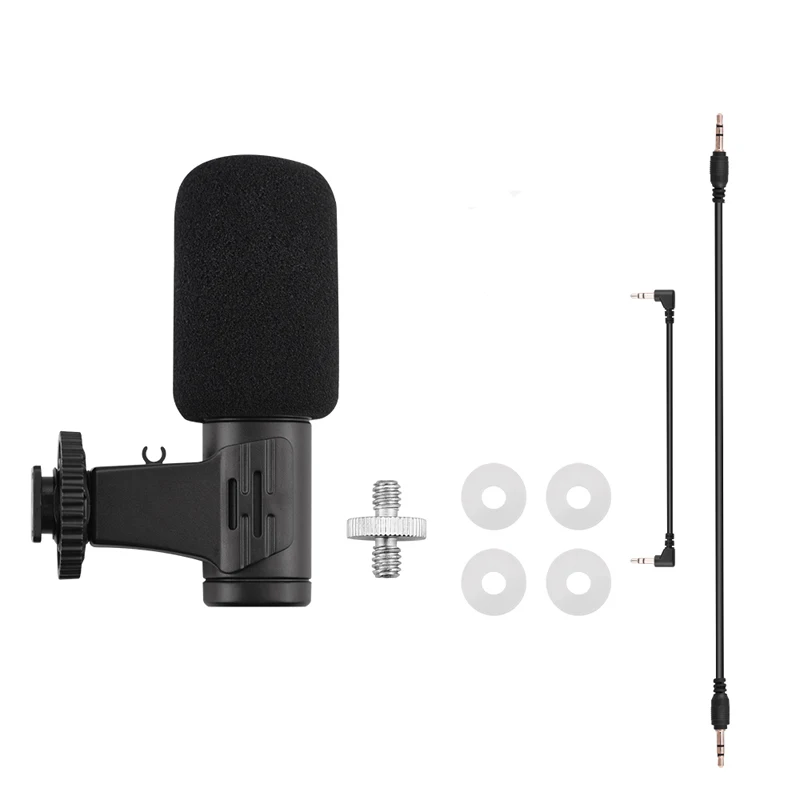 

Wired Microphone Recording Camera Microphone Mini Windproof for DJI Pocket 2 Gimbal Camera Accessories