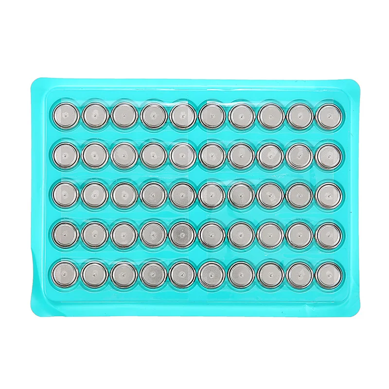 

Mayitr 50pieces Cell Coin Watches Battery LR44 AG13 L1154 357 SR44 1.5V Alkaline Button Batteries Suitable For Watch2021
